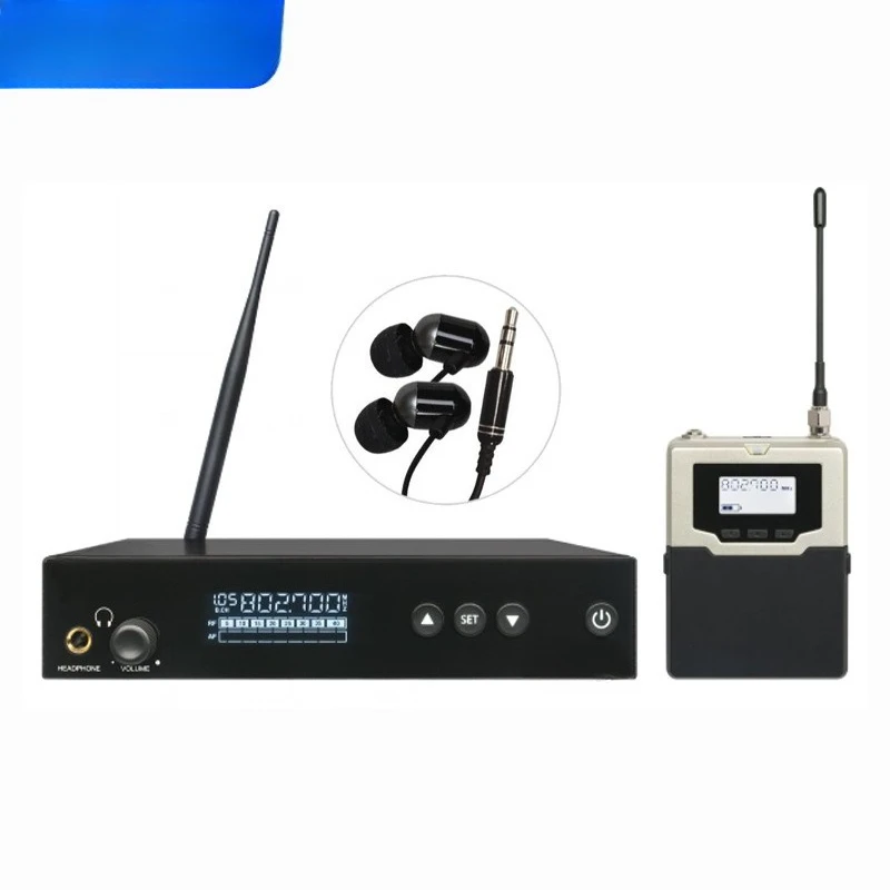 Professional wireless earphone monitor stage singer headphone band in-ear monitor earphone monitor microphone