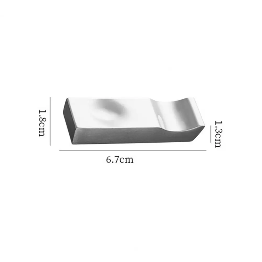 Stainless Steel Chopstick Rest Groove Mirror Fork Holder Cutlery Rest Chinese Style Dinner Spoon Stand Rack Dining Room Supplies