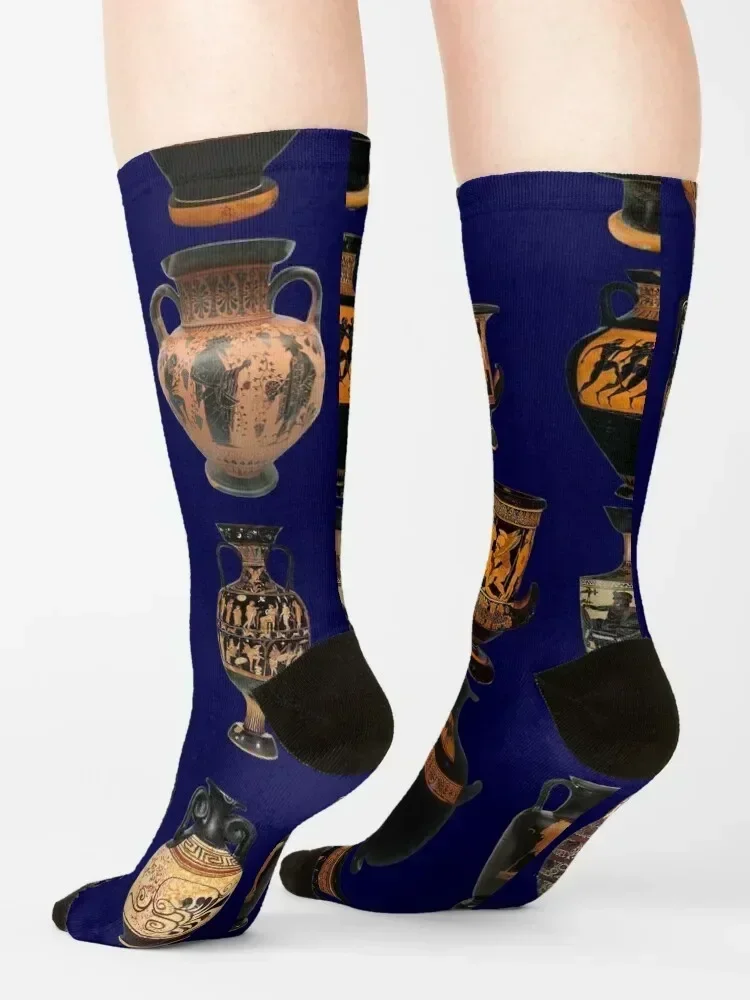 Greek Urns Socks crazy Wholesale hip hop new year Socks For Girls Men's