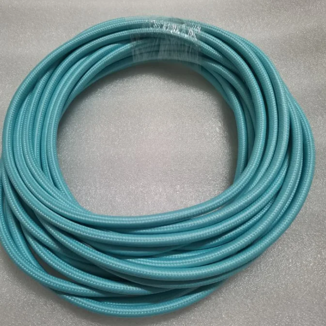 2m 3m 5m 10m 250V 2 Core 0.75mm2 Textile Electric Wire Fabric Cloth Braided Flex Cable Vintage Lamp  Cord