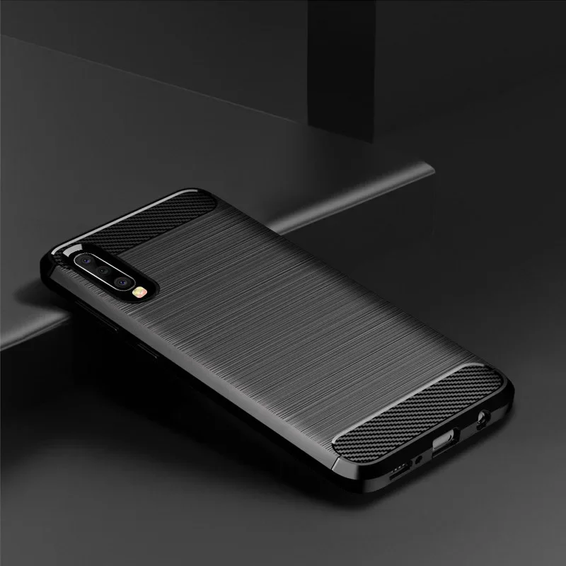 Funda para Samsung Galaxy A50 Funda A70 Silicona TPU Funda de carbono a prueba de golpes para Samsung Galaxy A20 A30 A40 A50 A70 Funda Capa