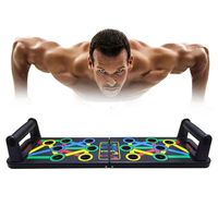 Multi-Function 14 in 1 Push Up Board Foldable Adjustable Push Up Handles for Floor Chest Muscle Building Non-slip