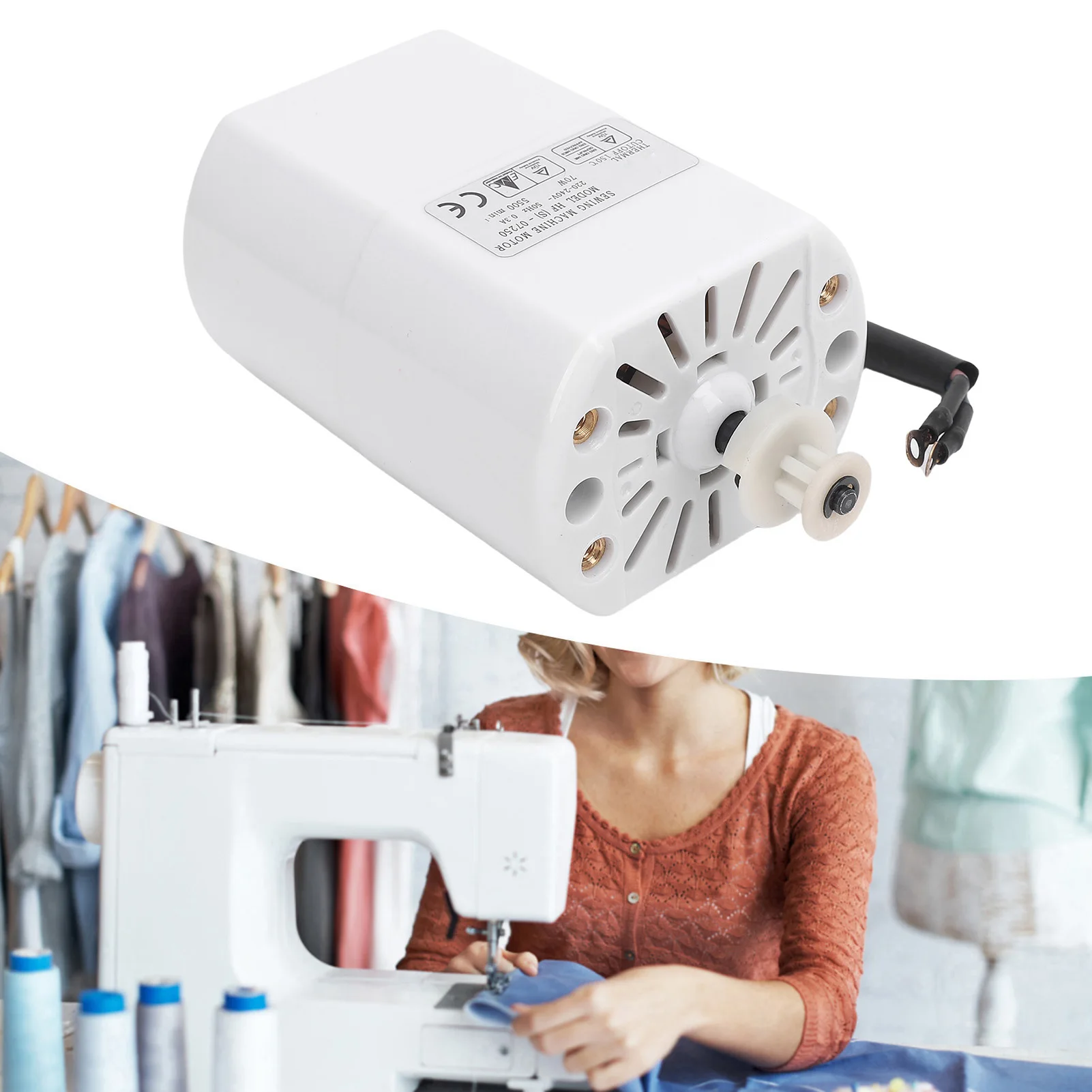 Electric Sewing Machine Motor Sewing Machine Motor 70W Multifunctional 5500RPM Powerful Electric Sewing Machine Motor for Home view 2