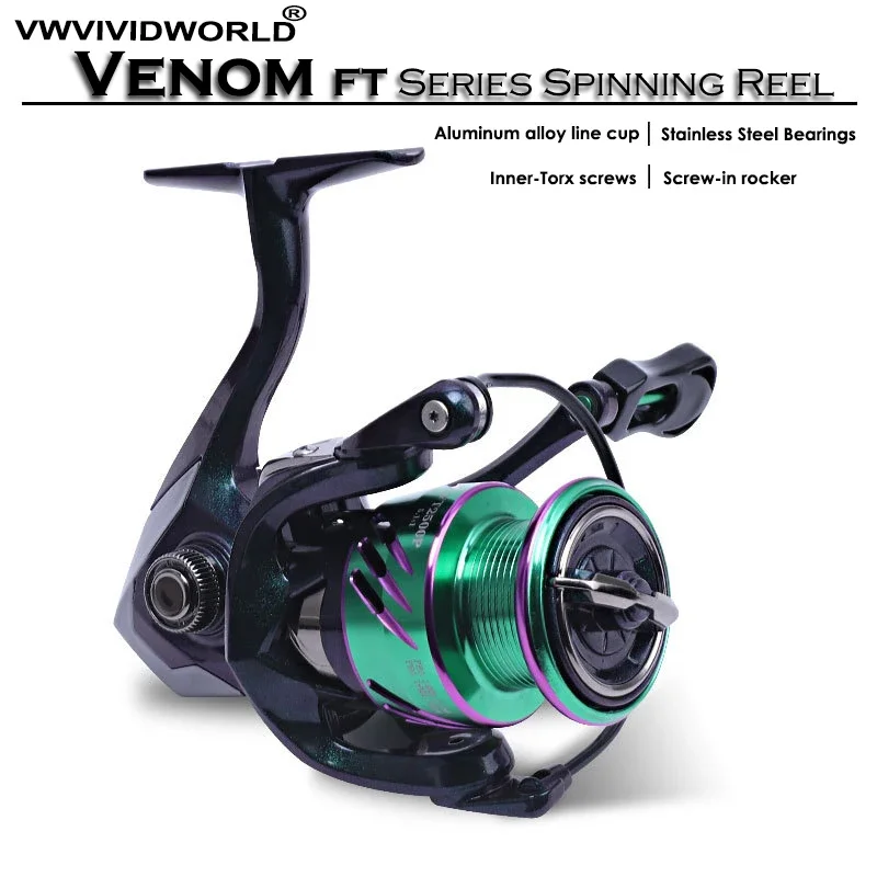 

Fishing Reel, Gradient Paint Coating, 5+1 BB, 5.1:1, Aluminum Alloy Spool, Metal Rocker Arm, Reinforced Nylon Casters