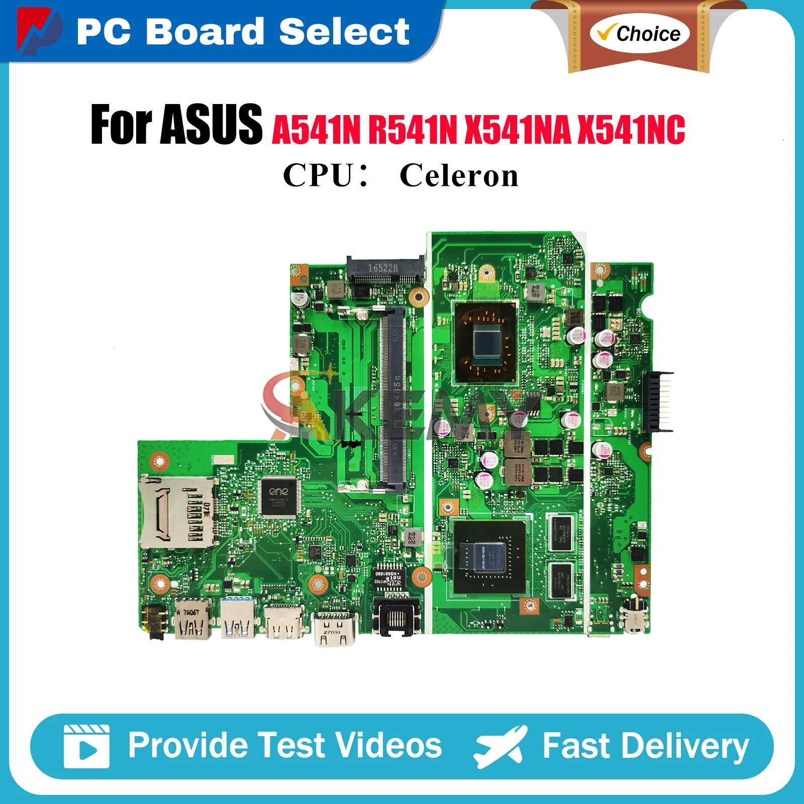 

X541NC Материнская плата для ноутбука ASUS VivoBook A541N R541N X541NC F541N X541N X541NA A541N Материнская плата для ноутбука с процессором Celeron stk