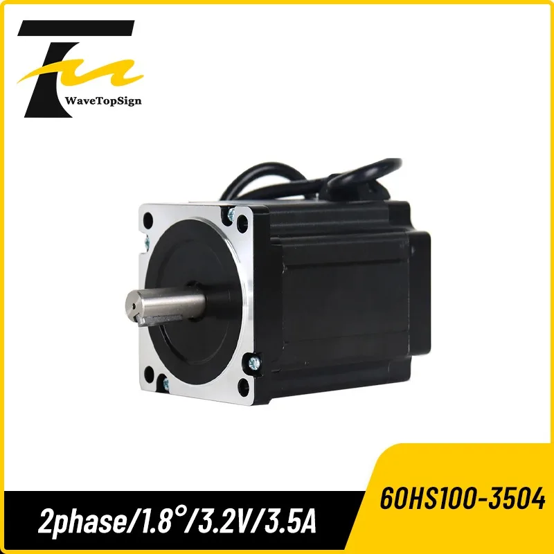 wavetopsign NEMA24 60HS100-3504 2 Phase 1.8° Hybrid Stepper Motor 3.2V 3.5A