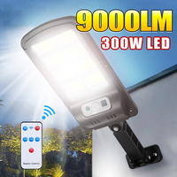 9000LM Outdoor Solar LED Light 160/128/120COB Super Powerful Solar Lamp IP65 Waterproof Wall Garden Light 300W Solar Street Lamp