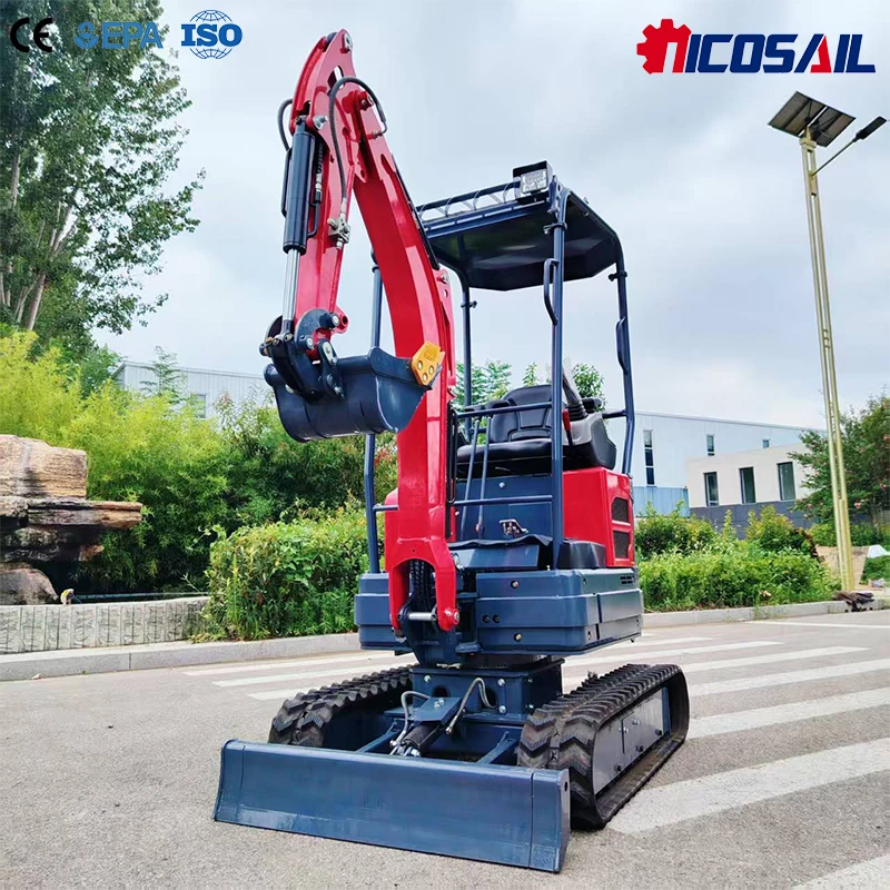 OKW20 Small Excavator with Kubota Engine Option Pilot Hydraulic Control Compact Crawler Excavator for Contractors