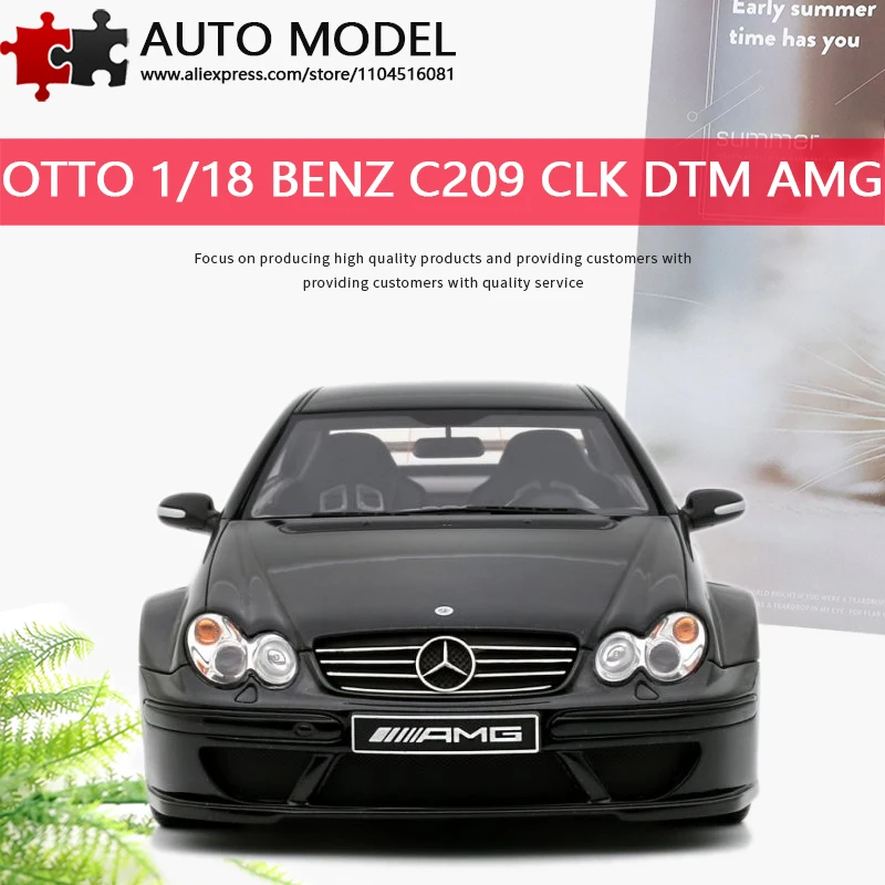 2004 Mercedes-Benz Clk 209 Amg Dtm Coupe Straßenauto-Simulationsmodell Otto 1:18 Druckgussharzmodell Limited Edition Sammlerornament Geschenk für Jungen und Erwachsene Spielzeugdekoration