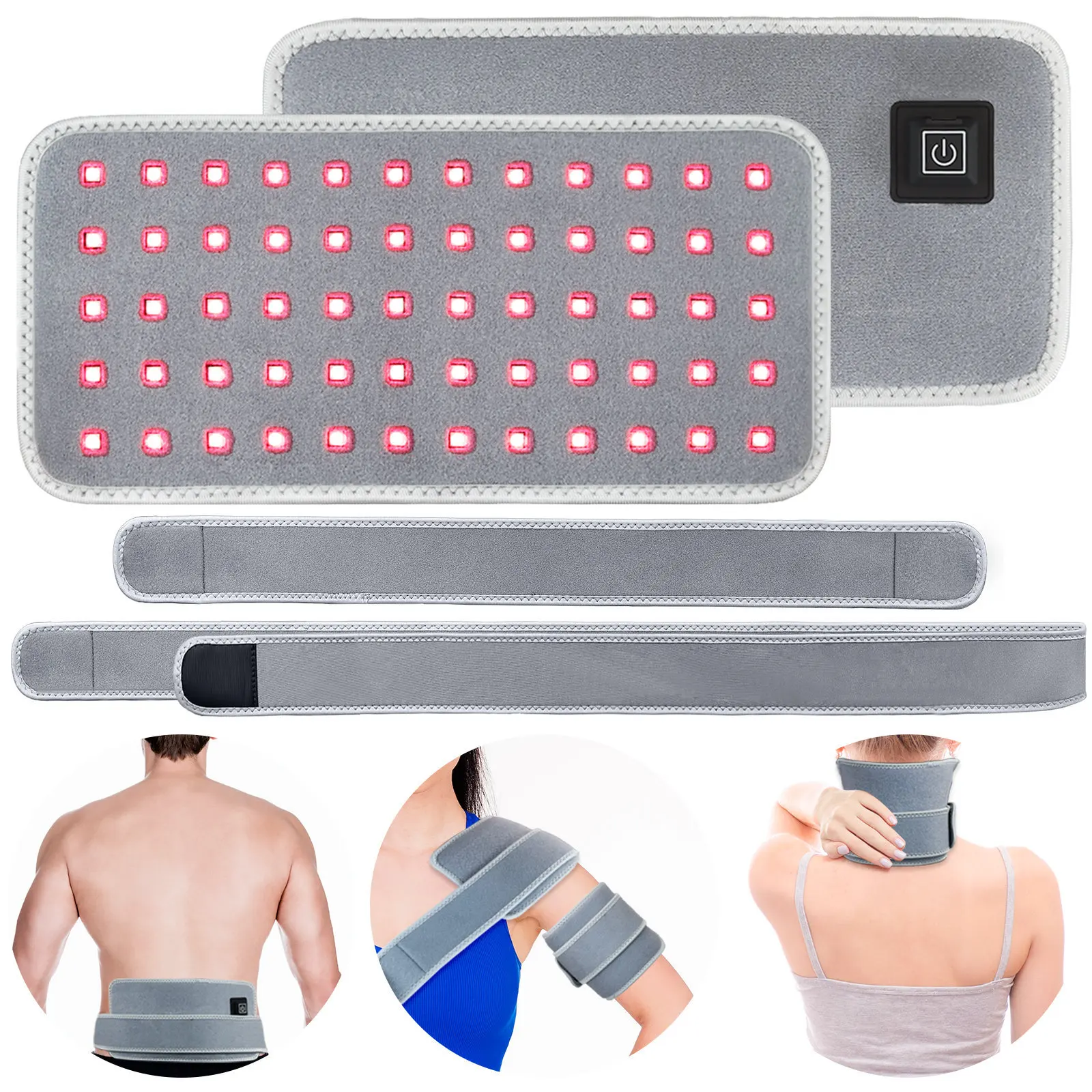

Women Dysmenorrhea Use Waist Thermal Cushion Red Color Dual-Spectrum Pain Relief Body Muscle Heaters Health Relaxation Device