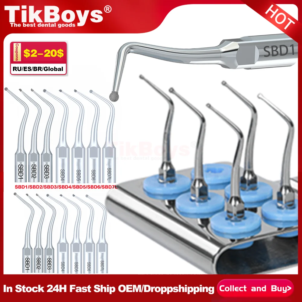 

Dental Pediatric Minimally Invasive Cavity Prep Tips SB4 SB5 SB1 SB2 Multi-Brand for Woodpecker EMS Endodoncia Scalers dentistry