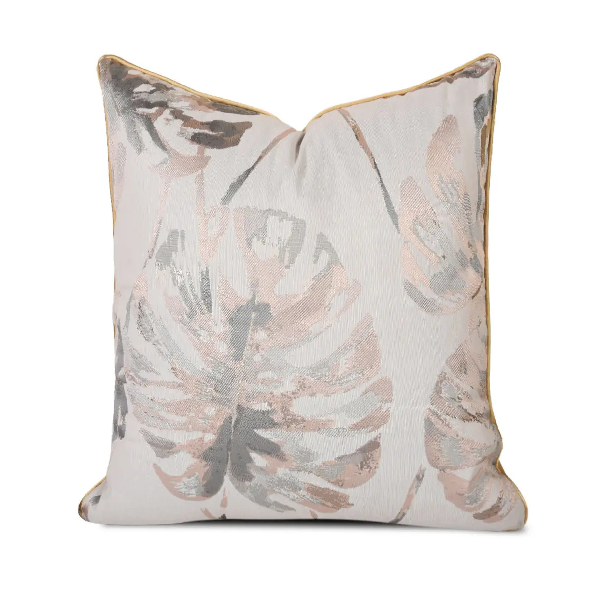 

Design Luxury Sofa Cushion Cover Golden Banana Leaf Pillow Cover for Home Hotel Sofa Decoration 30x50 45x45 50x50 60x60cm