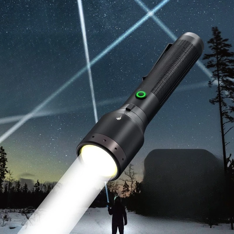 

Outdoor strong light flashlight LEP white laser long-range shooting 1.3 kilometers super bright and waterproof