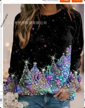 Camisola feminina natal outono inverno moda casual estilo europeu americano macio quente santa hoodie cervos malha topo