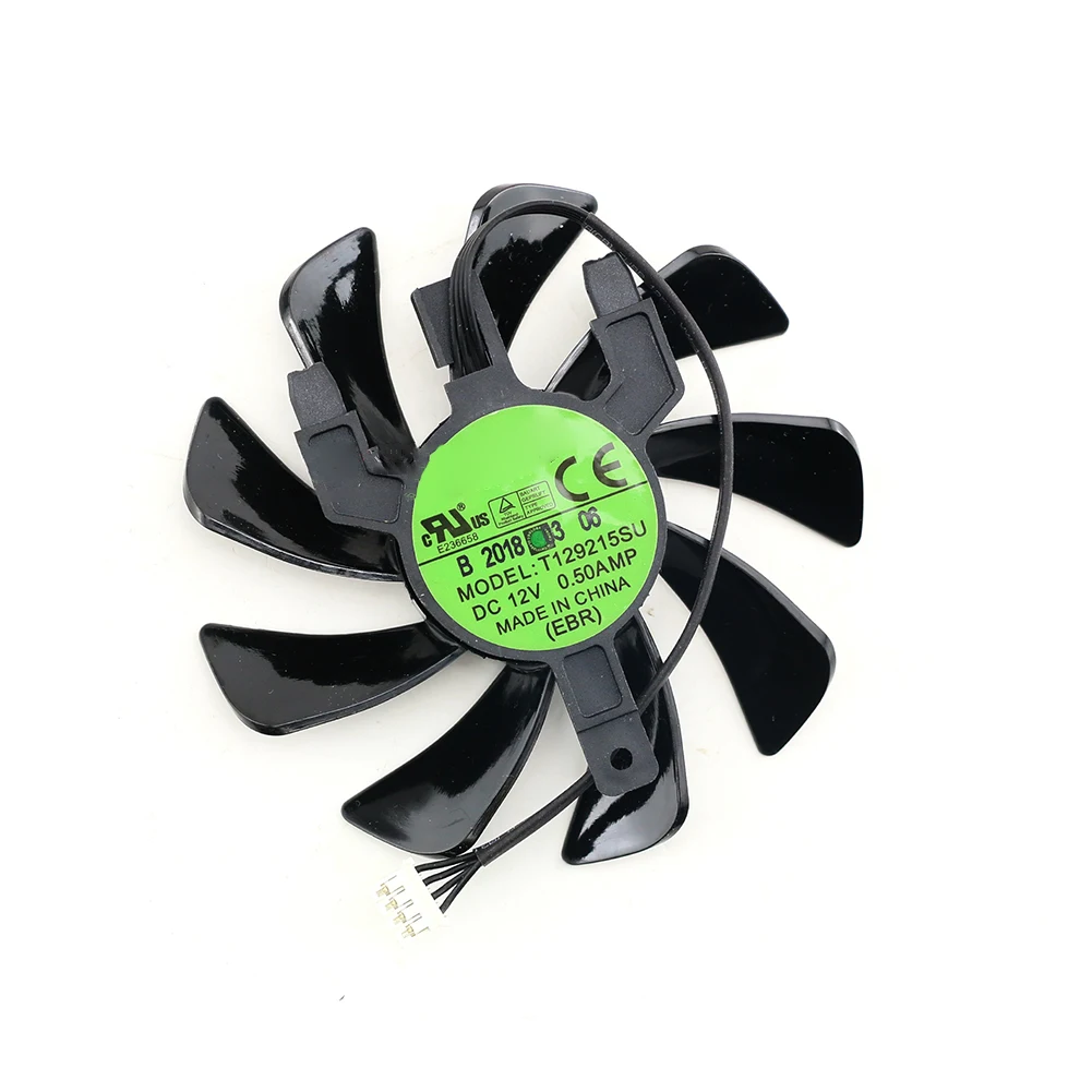 For POWERCOLOR RX5600XT MINI-ITX 6GBD6-2DH T129215SU Graphics Card Cooling Fan 4Pin