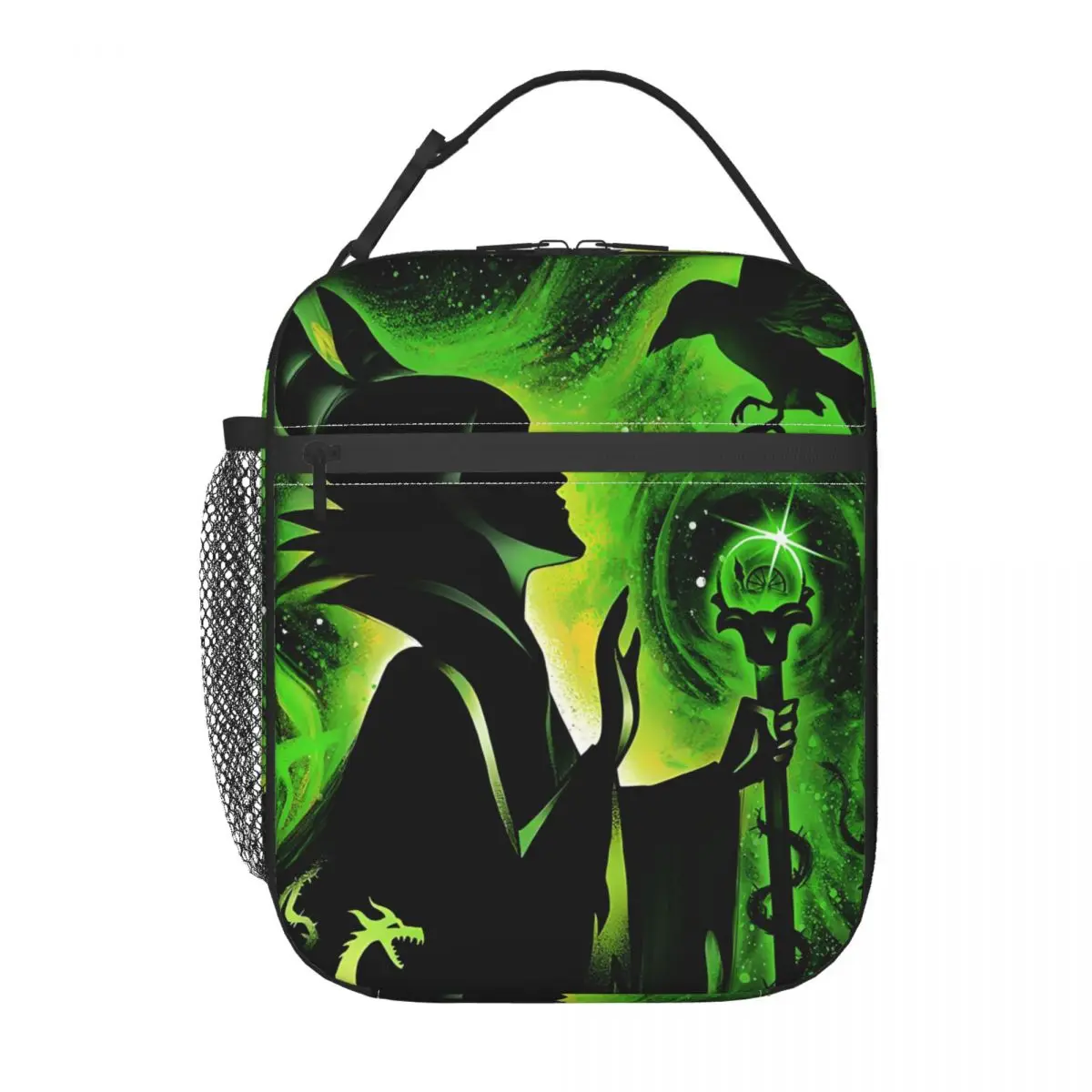 

Custom Classic Movie Villains Print Lunch Bag for Women Thermal Cooler Insulated Lunch Box Beach Travel Resuable Tote Bags