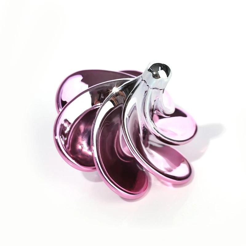 1pcs Toy Pneumatic Gyro Portable Fingertip Decompression Desktop Toy Wind Blowing Rotating Multicolor Gyro Children's Gift