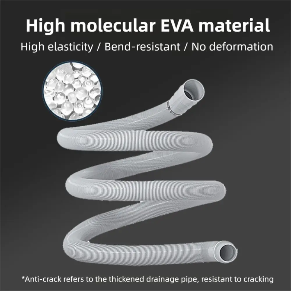 مرنة 1 متر 3 متر 5 متر غسالة خرطوم الصرف إيفا مرنة غسالة صحون خرطوم الصرف تمديد الأنابيب المموج غسالة التفريغ أنبوب