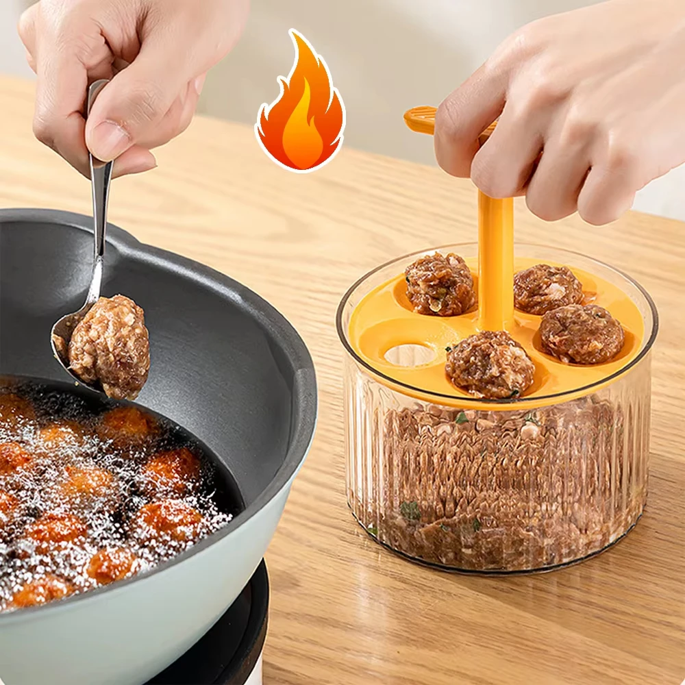 Easy homemade meatballs and shrimp balls, food safe plastic kitchen gadgets, meatball maker, multifunctional fried shrimp mold