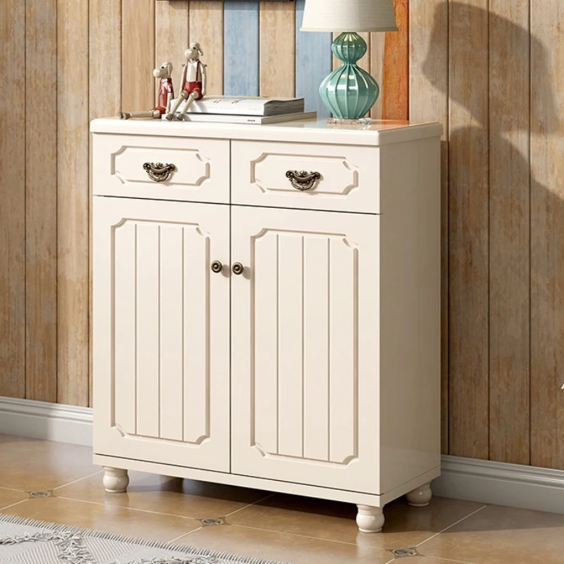 

Simple Mediterranean style shoe cabinet modern American country foyer cabinet Multifunctional storage zapatero madera furniture