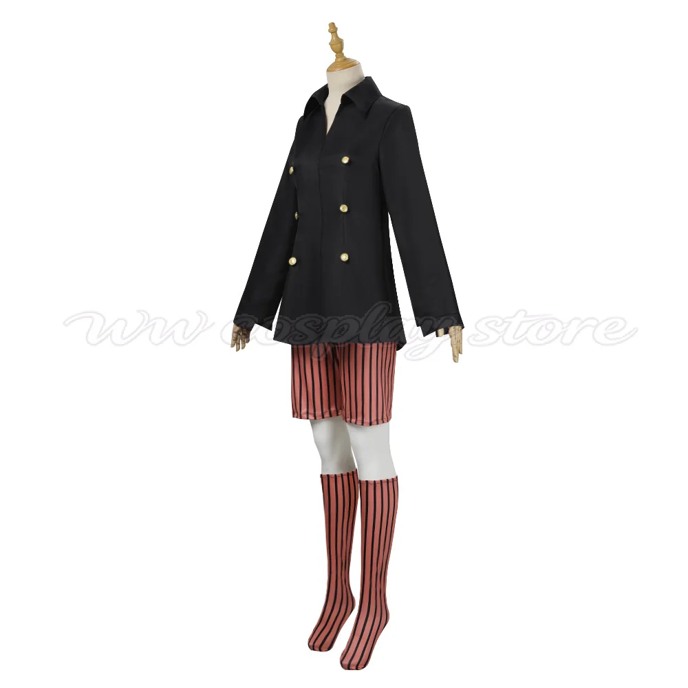 Halloween Carnival Anime Hunter Cosplay Outfit Black Uniform With Socks Full Set In Stock For Men Women Masquerade Fancy Dress view 3