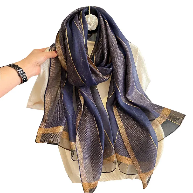 2024 Solid Silk wool scarf for Women Shawls Scarves Summer Lady Hijab Winter Fashion Warm Long Bandana Foulard Pashmina Poncho