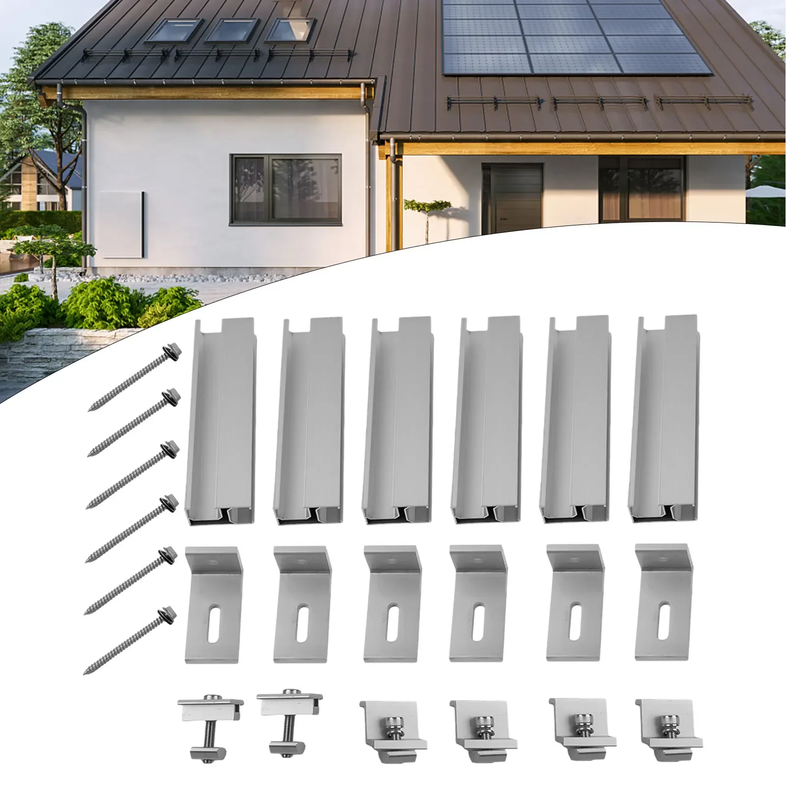 

200mm*56mm*30mm Solar Panel PV Profile Alu Mounting Rail Flat Roof Metal Roof Solar Rail Solar Power Supplies