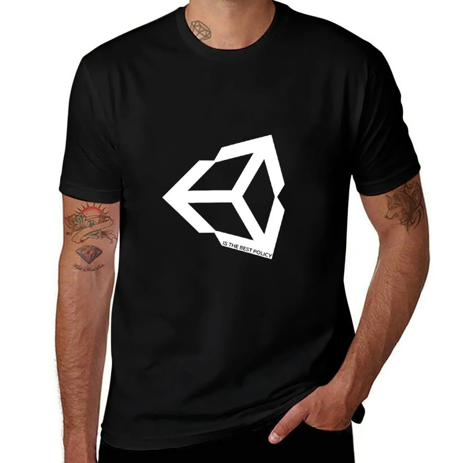 T-shirt Unity Engine pun, grande taille, en coton doux