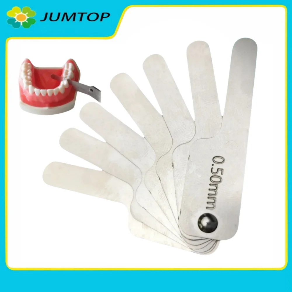 

Dental Interproximal Reduction Gauge Ruler Orthodontic Treatment Tooth Gap Measure Reciprocating IPR System Stainless Steel