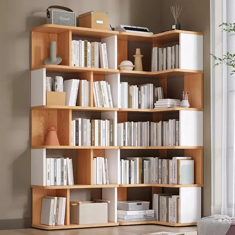 Minimalist Corner Bookcases Children Nordic Bedroom Mainstays Bookcases Collect Shelves Libreria Scaffale Modern Furniture