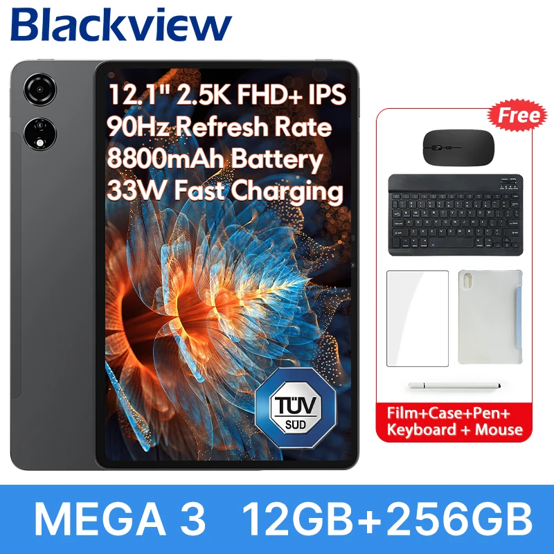 新製品】Blackview MEGA 3 タブレット 12.1インチ 2.5K 90Hz