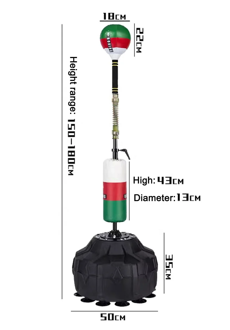 Free Standing Pedestal Boxing Punching Cobra Reflex Bag