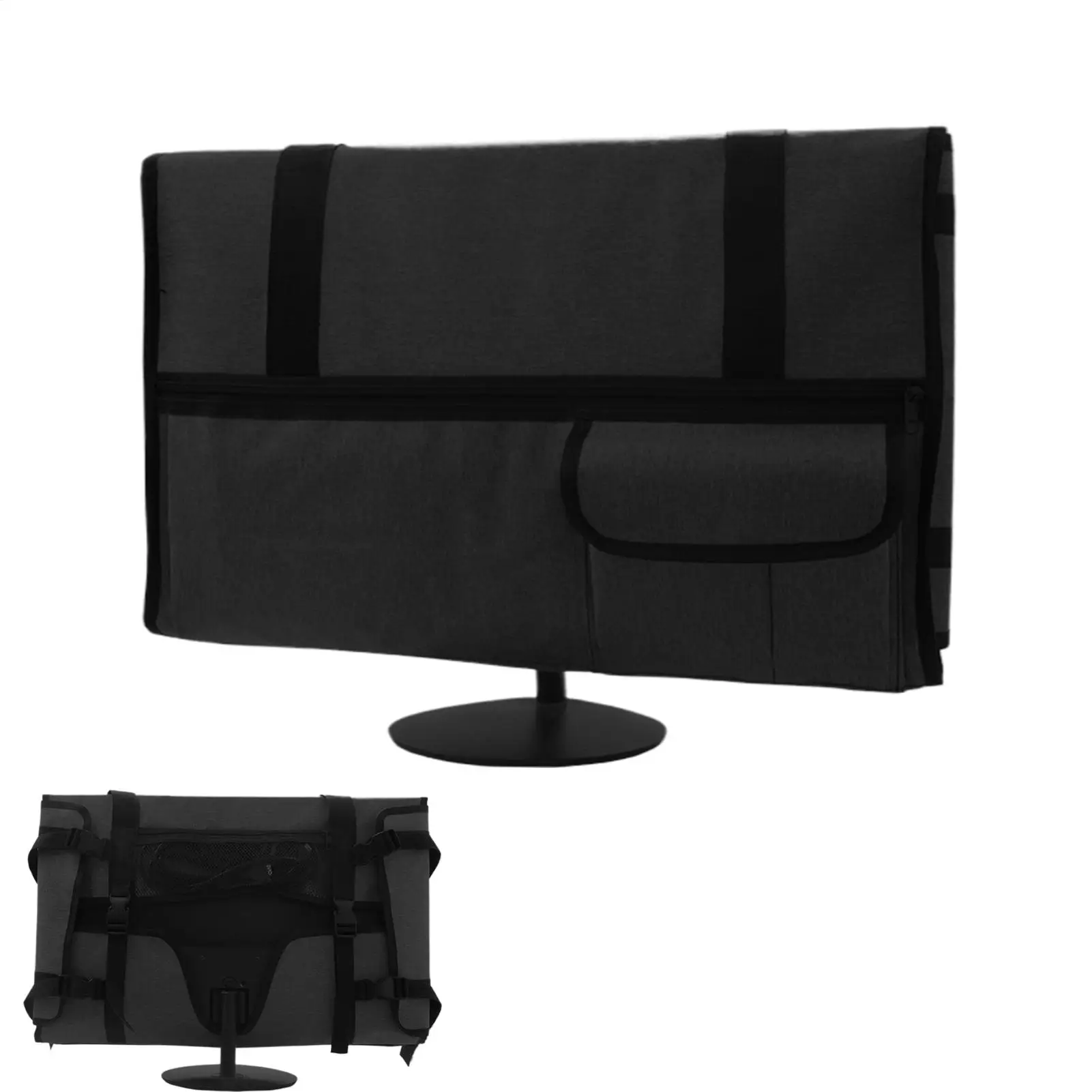 

Monitor Case Protective Monitor Travel Carrying Case Adjustable Sleeve With Flannel Lining Computer Accessories Transport For