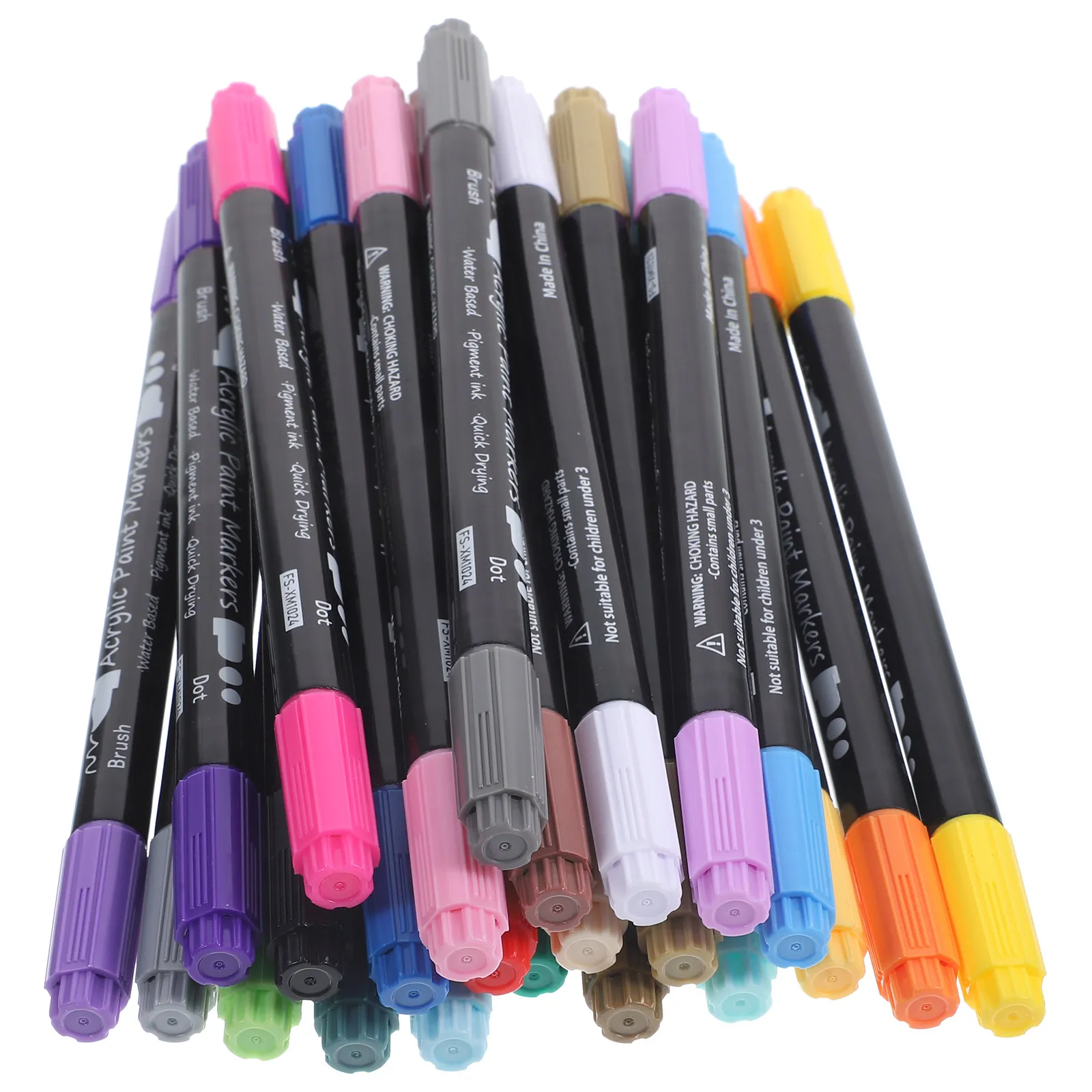 

1Set Acrylic Paint Marker Pens Dual Tip Flexible Fine Point for Drawing Sketching Coloring Scrapbooking Art Supplies Beginners