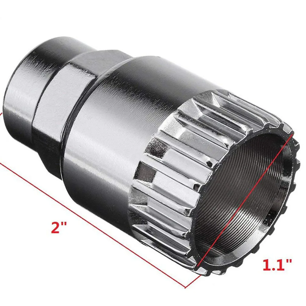 1Set Flywheel Tool Stainless Steel Flywheel Install Uninstall Bike Assemble Wrench Red Black Silver Bike Assemble