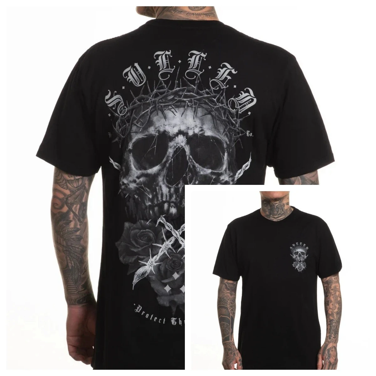 Sullen Art Collective True Artist Pin Up Tattoo Men Premium Tee THE DARKNESS High-end Luxury Unisex Style Both of Men and Women