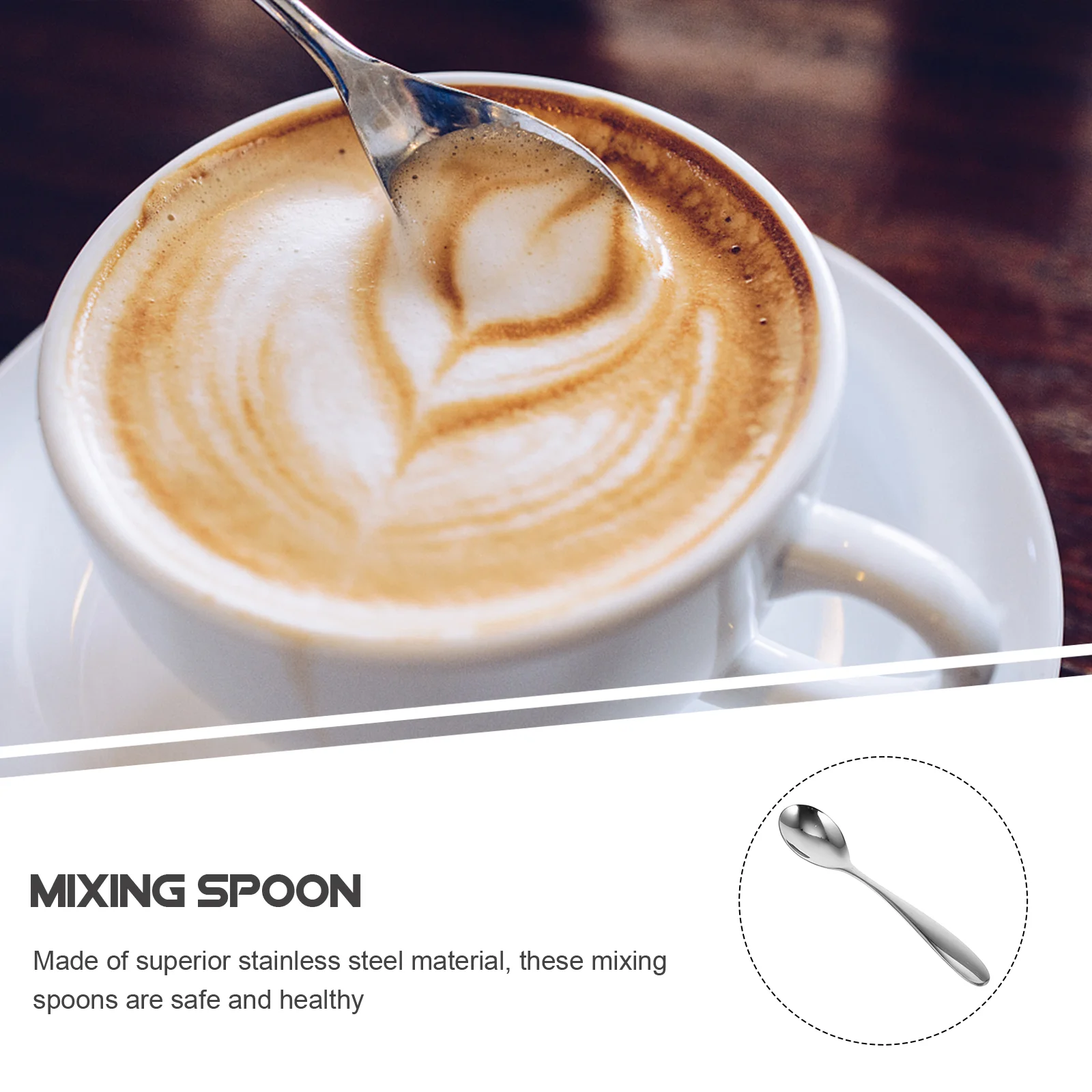 Spoons Spoon Cake Coffee Cream Ice Scoop Sugar Stirring Steel Stainless Dinner Mixing Salt Serving Teaspoons Dessert Espresso