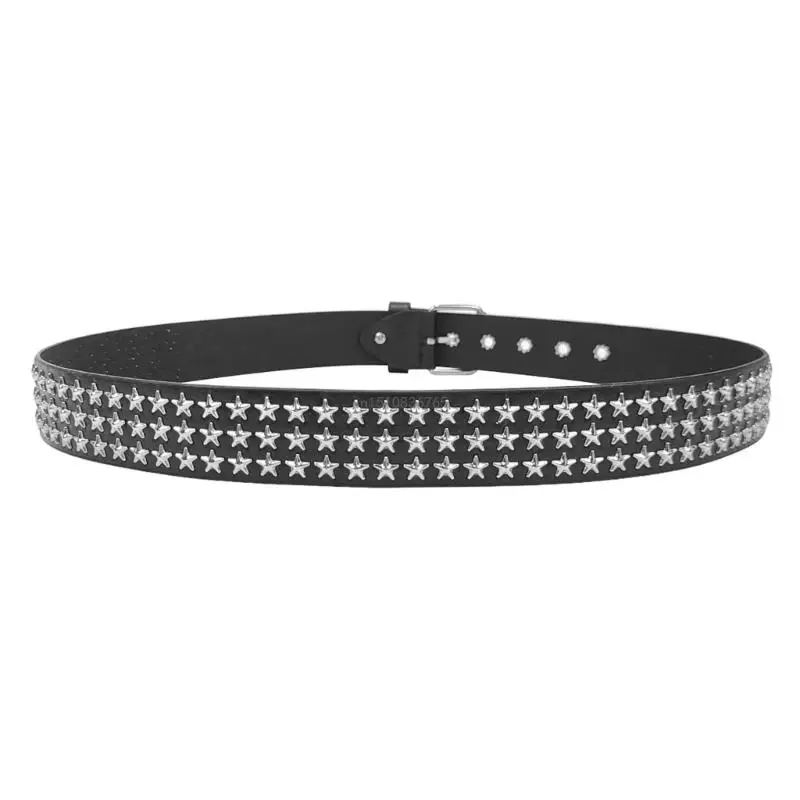 Populaire Ster Klinknagel Riem voor Vrouwen Punk PU Lederen Tailleband voor Jurk Trui Cowgirls Taille Ornament Unisex X4YC