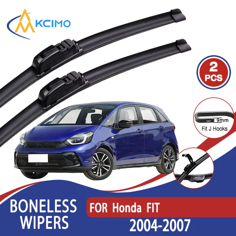 

For Honda FIT 2004-2007 Car Wiper U-type Soft Rubber Boneless Wiper HD Quiet Durable Automotive Wiper 24"+14"