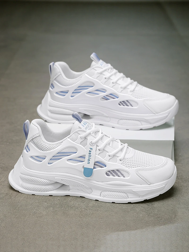 

Men's Casual Running Shoes Lightweight Soft Bottom Anti-slip Versatile Dad Shoes Breathable Low Cut Deep Mouth Glue Adhesive ...