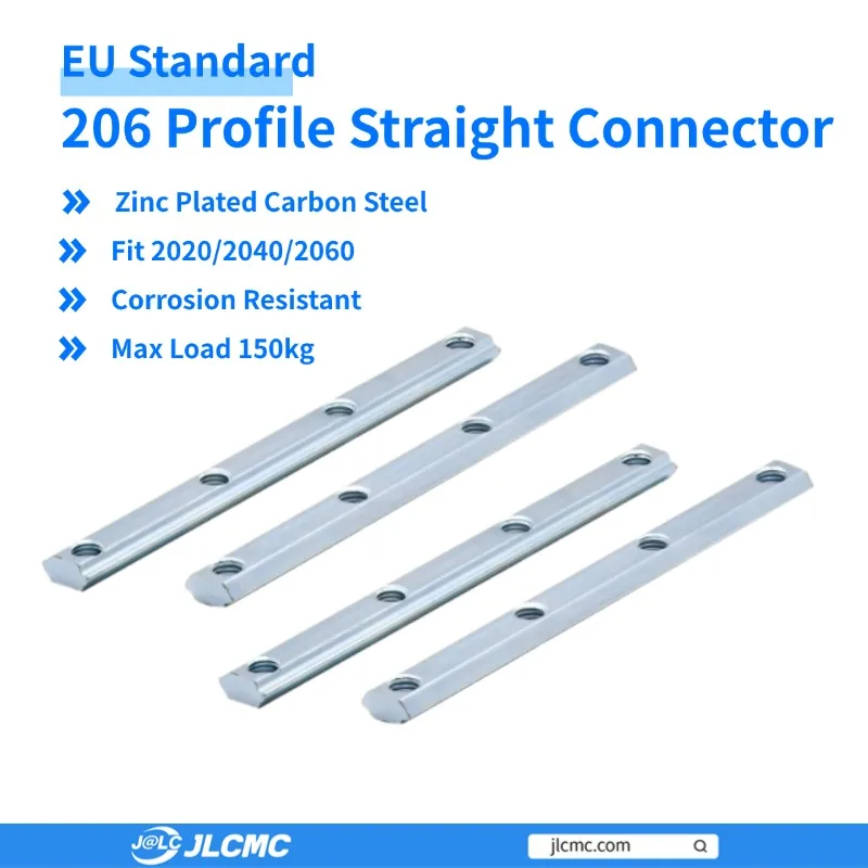 

1PC 20 Series Aluminum Profile Straight Connector,T-Slot Joint Bracket,Zinc Plated Carbon Steel with M5 Screws,Fit2020/2040/2060