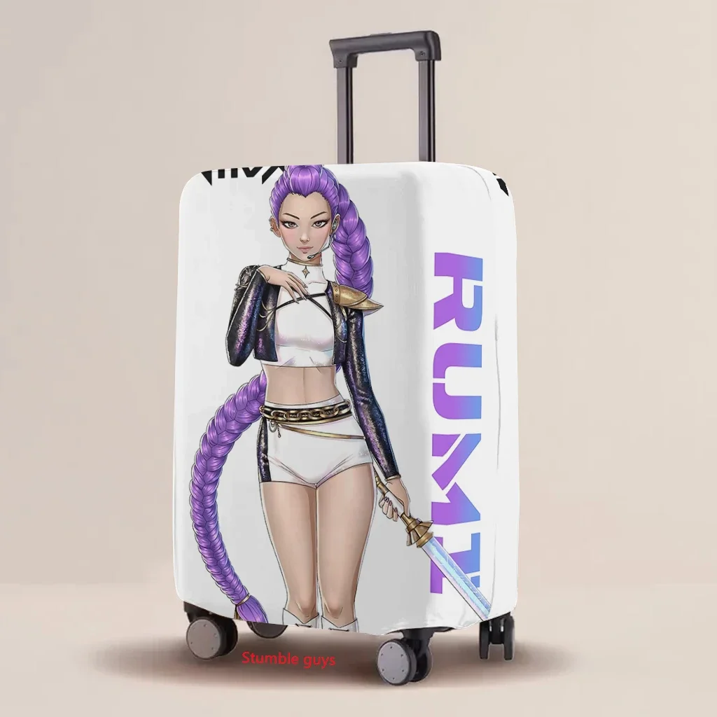 

Kpop Demon Hunters Luggage Protective Cover Elastic Multi-Size Cartoon Print Case For 18-32 Inch Travel Suitcase​