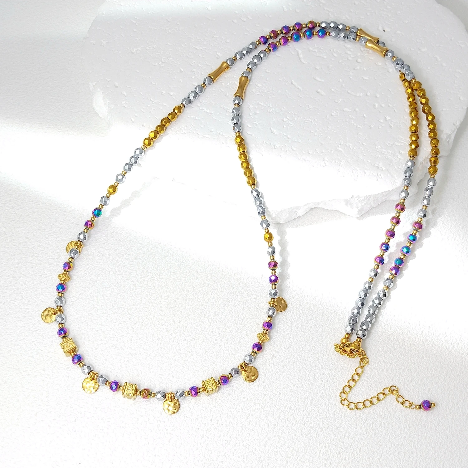 lii-ji-multi-ematite-4mm-perline-acciaio-inossidabile-placcato-oro-catena-in-vita-76-8-cm-gioielli-fatti-a-mano-in-pietra-naturale