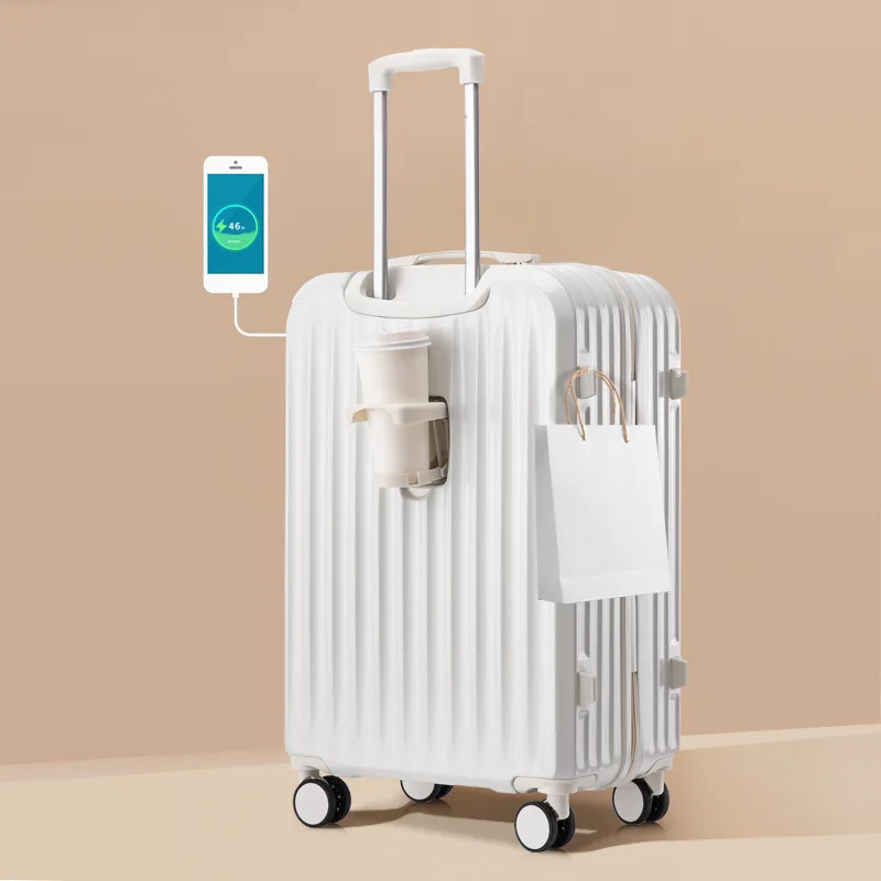 new-multi-functional-22-inch-password-box-quiet-universal-wheel-high-aesthetic-value-luggage-bag-street-trend-abs-pc-material