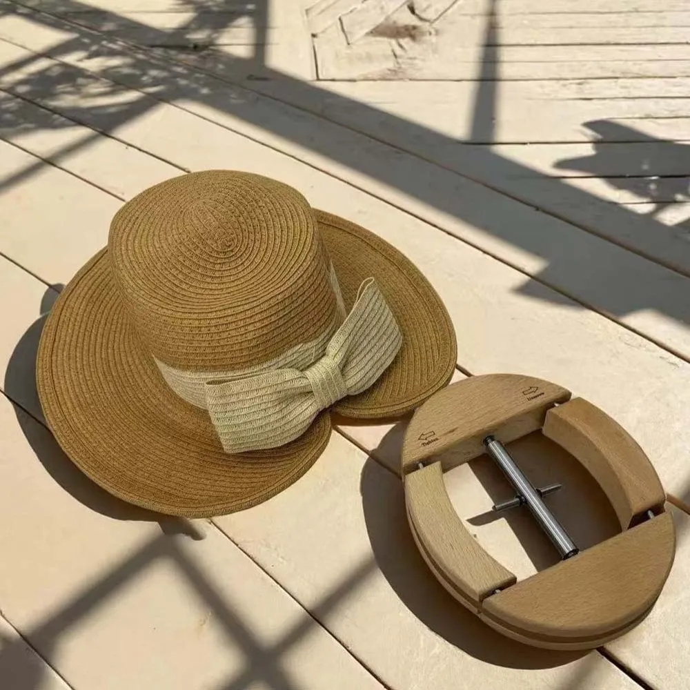 Compact Hat Stretcher Adjustable Cap Inner Support Cowboy Baseball Holders Lightweight Portable Wooden Hat Holder Western Cowboy