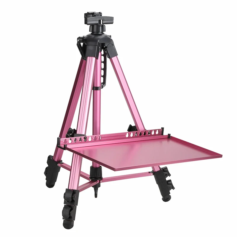 

Upgrade Portable Art Easel Aluminum Alloy Folding Square Tube Bracket Multifunctional Artboard Set