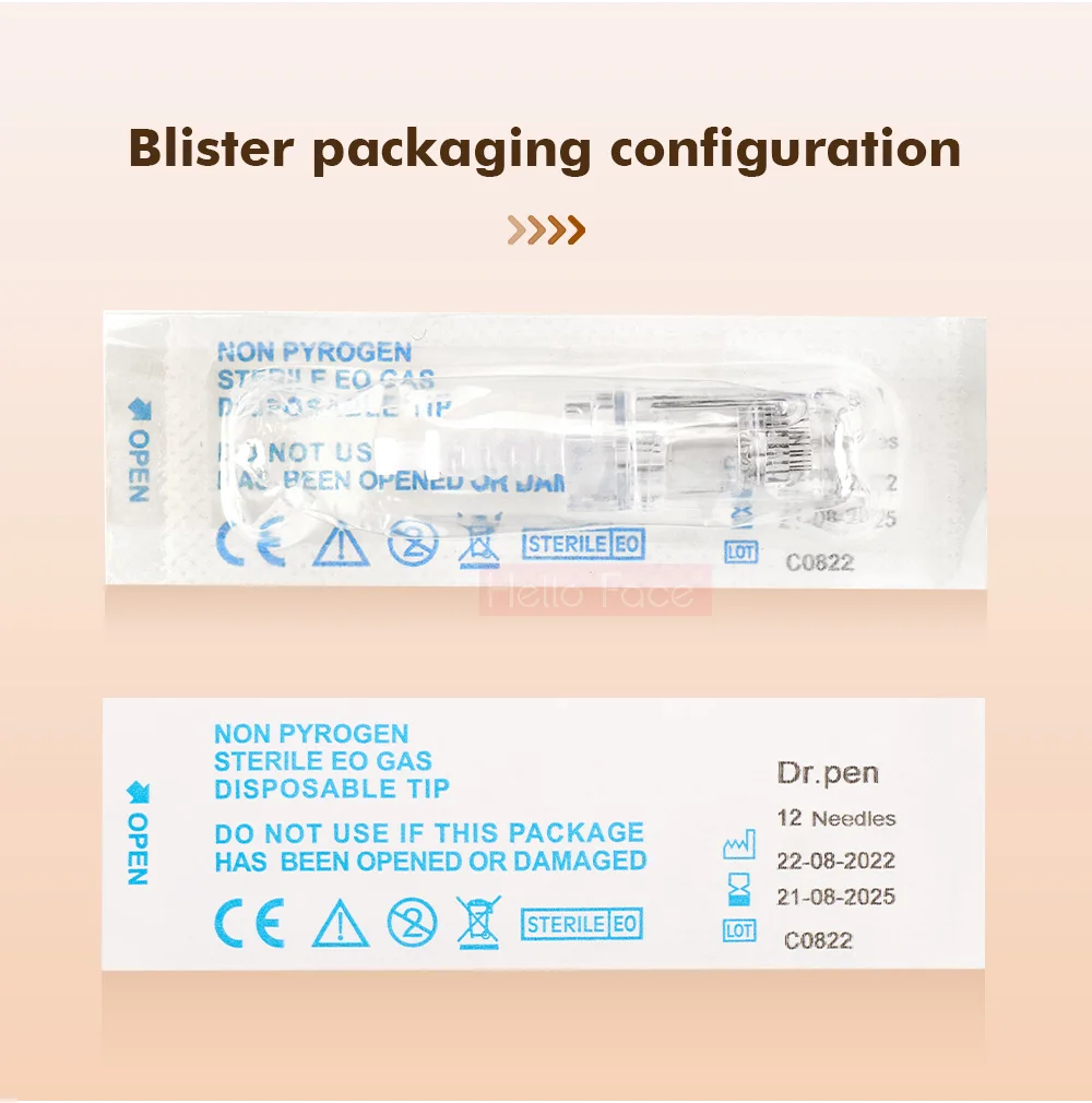 Dr. Pen Ultima A10 mit 12 Stück Kartuschen, kabelloses Derma-Pen-Hautpflege-Set, Mikronadel-Schönheitsgerät, Nadellänge 0,25 mm – Detail 10