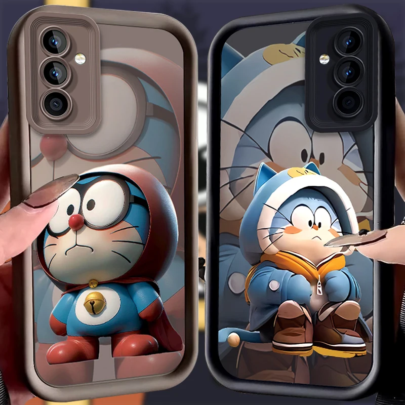 Cartoon Doraemon Case for Samsung Galaxy S24 S23 S22 S21 Ultra Plus S20 FE A54 A53 A52 A52S A51 A50 A50S A34 A33 A32 5G 4G Cover