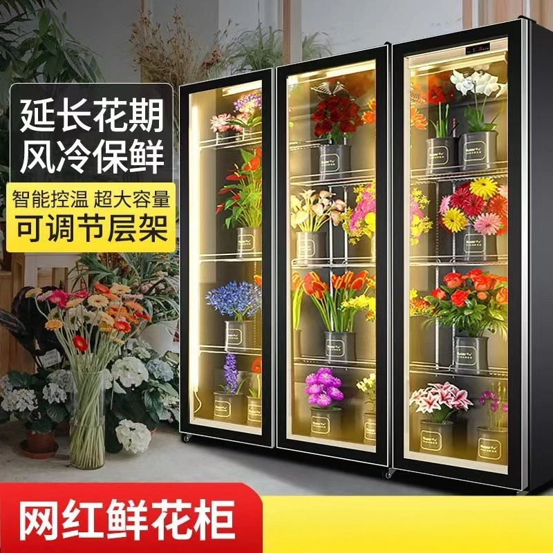 Frische Blumen Kommerzielles Blumenstrauß-Display Gekühlter Kühlschrank Spezieller Blumenschrank mit Blumen