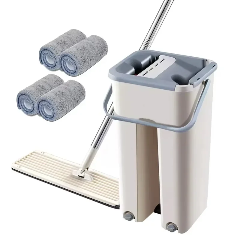 New Microfiber Wet and Dry 360 Degree Rotating Mop Household Cleaning Tool Floor Dust Mop Wholesale Magic Mop Set